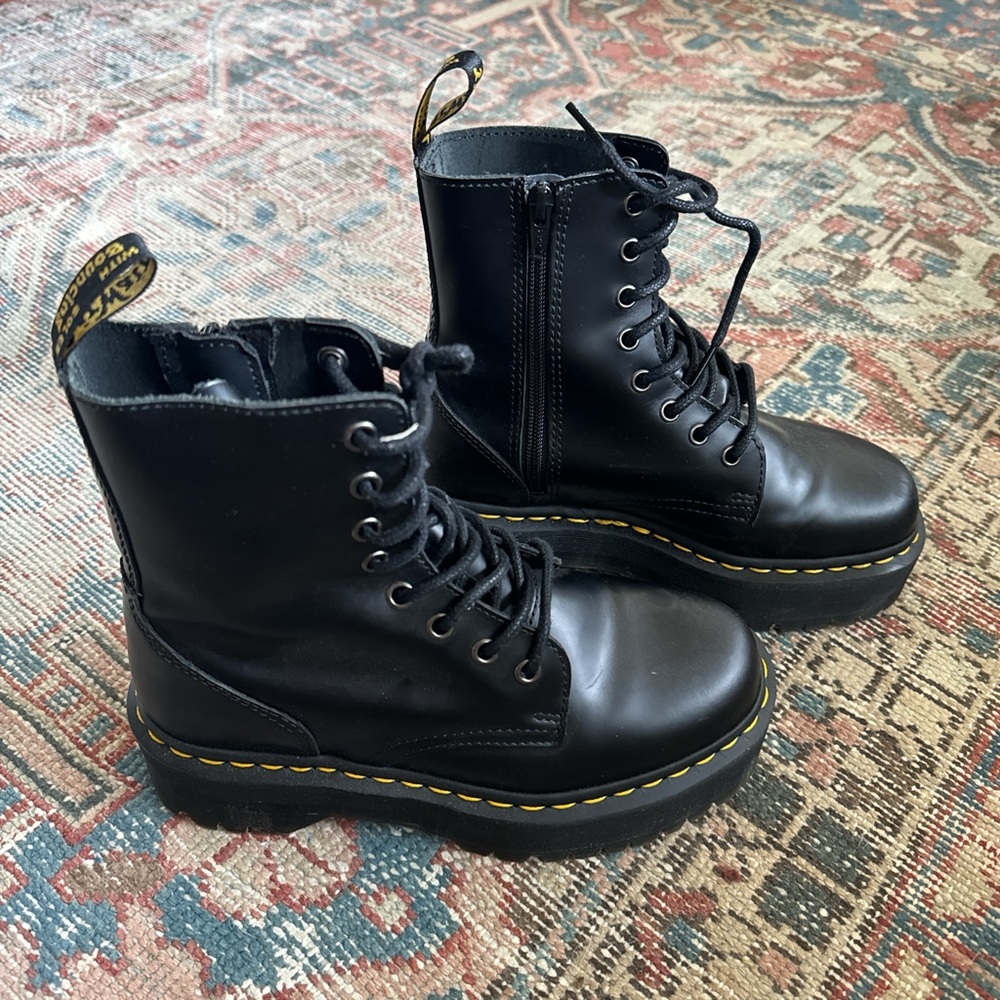 Dr. Martens platform combat boots